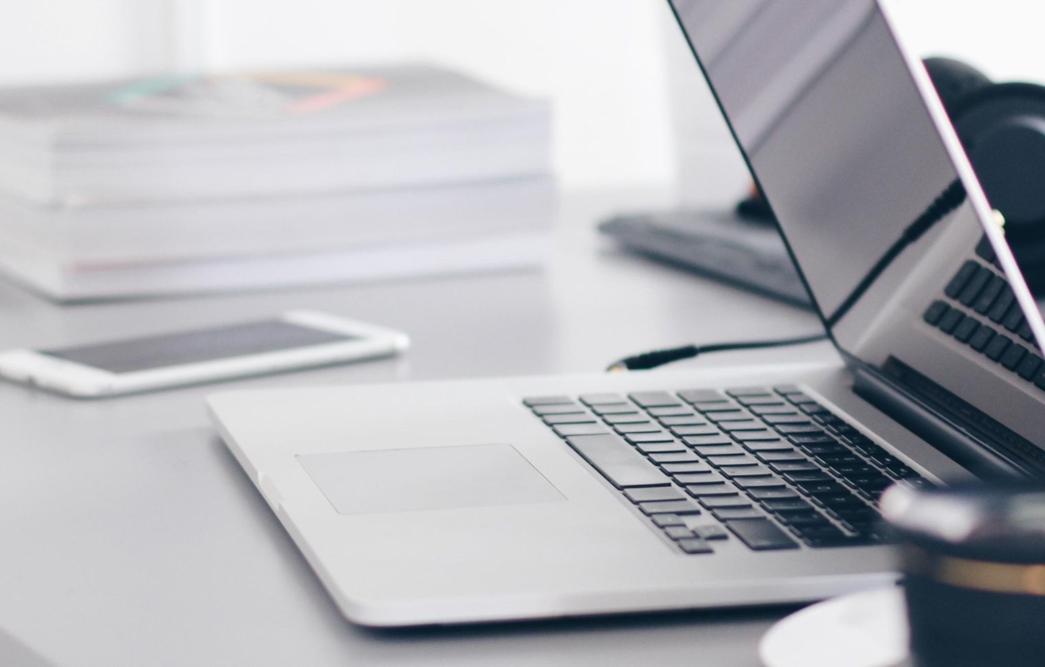 Laptop, iPhone for smarter working